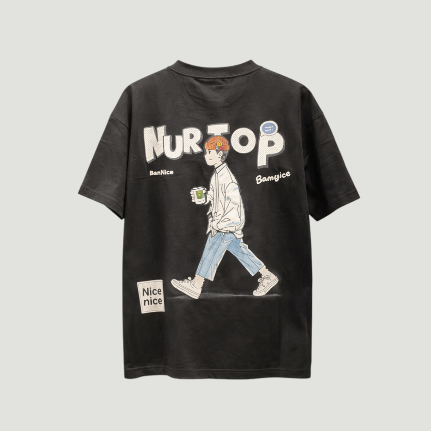 001 Oversize Back print Tee