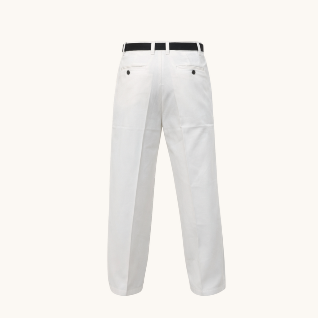 Loose Fit Korean White Pants