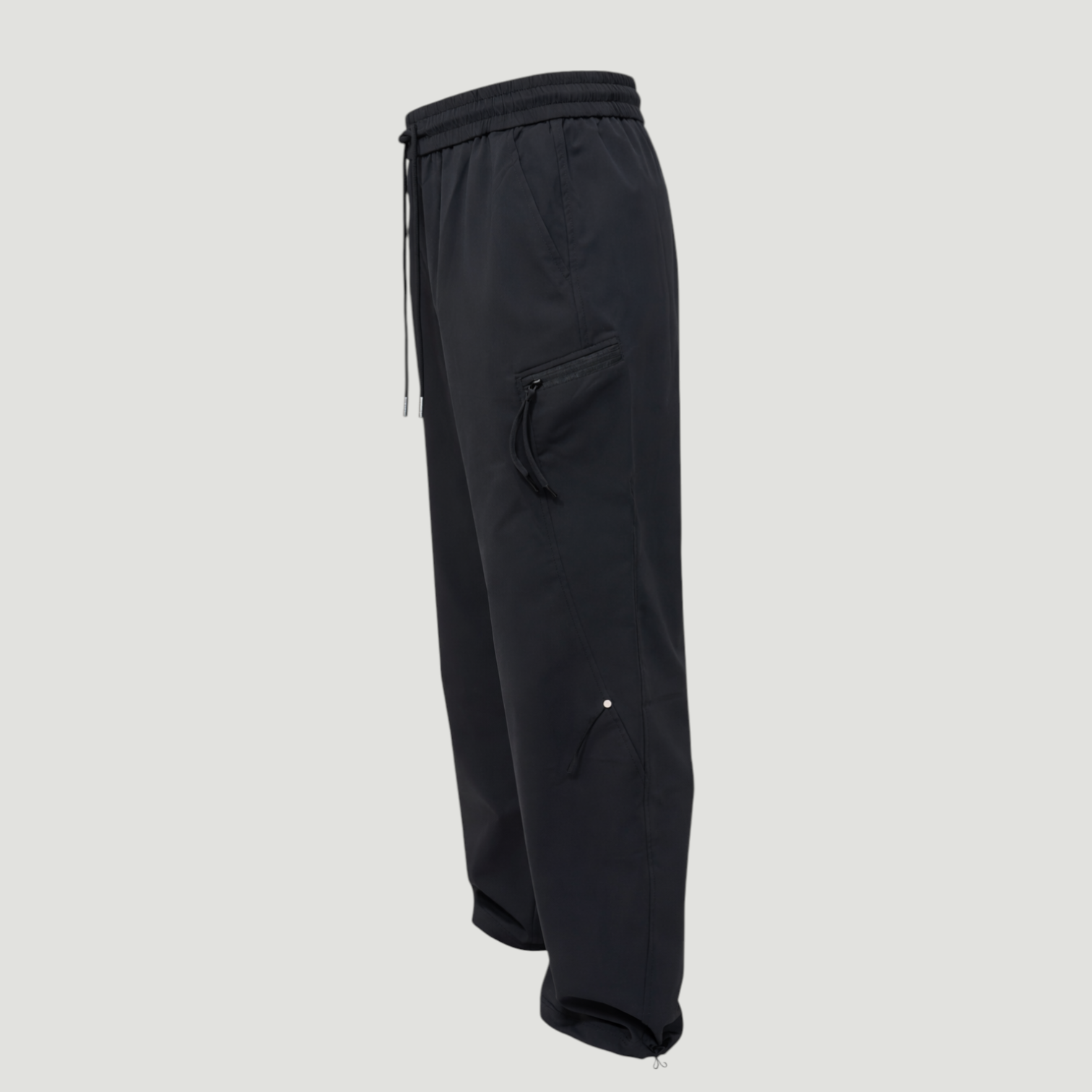 003 Black Loose Fit TrackPants