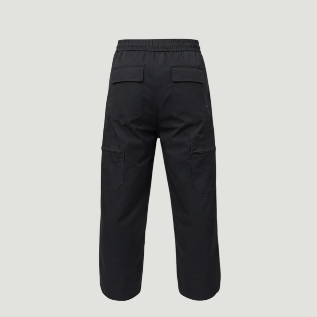 Black Straight Fit cargo