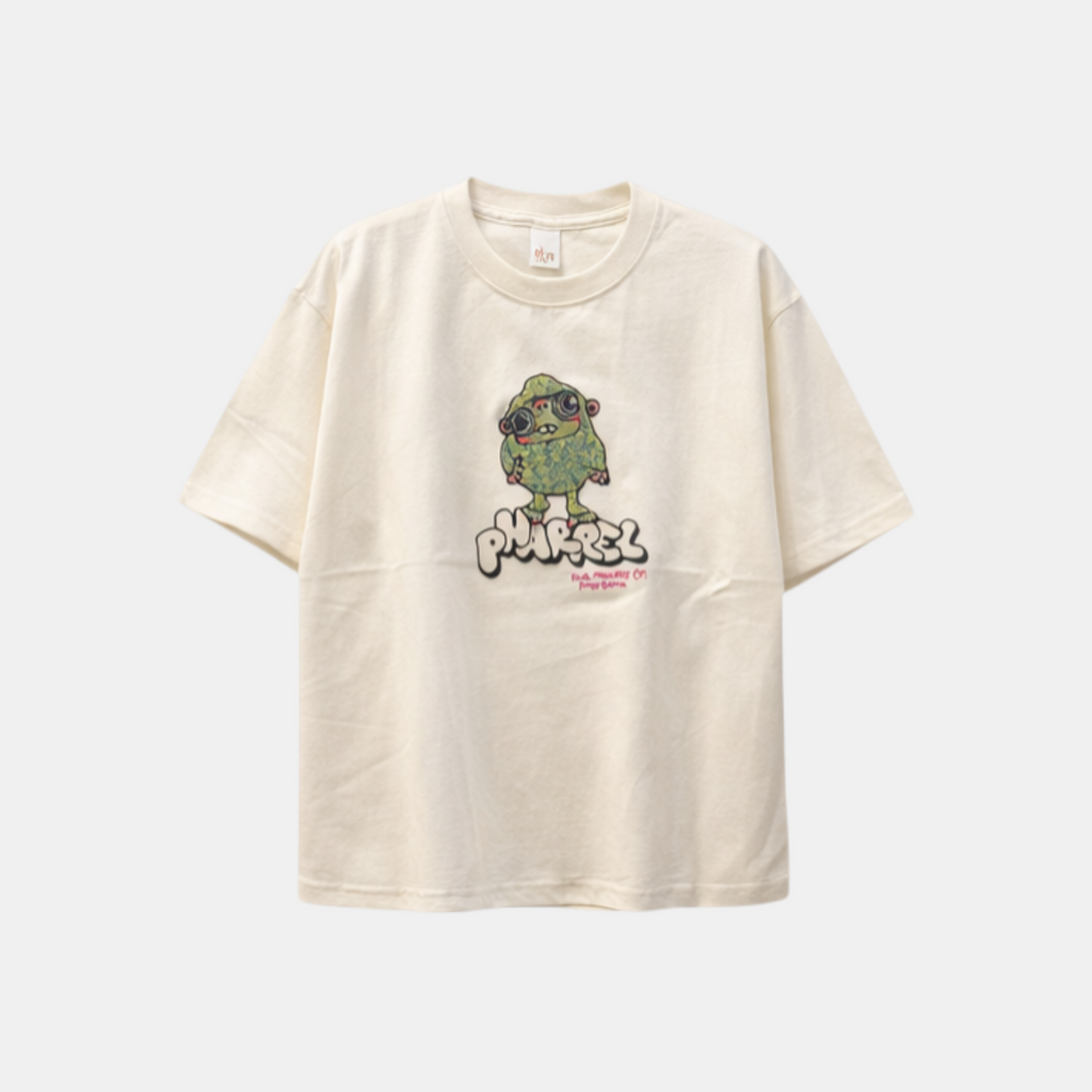 Graphic Beige Oversize Tee