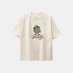 Graphic Beige Oversize Tee